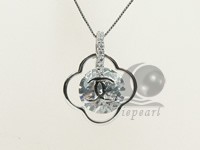 20*25mm sterling silver rhodium plated pendant wholesale