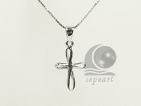 10*20mm sterling silver rhodium plated pendant
