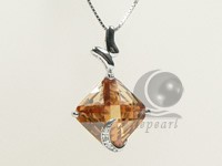 31*19mm sterling silver rhodium plated pendant