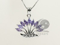 23*24mm sterling silver rhodium plated pendant