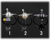 7-7.5mm freshwater pearl ring with sterling mounting. US size7.5