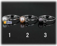 6-6.5mm freshwater pearl ring with sterling mounting, us size 7