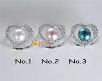 Wholesale freshwater pearl sterling silver rings