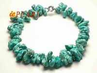 irregular shape side-drilled turquoise necklace wholesale online