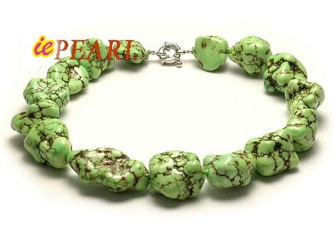 irregular shape turquoise necklace wholesale online