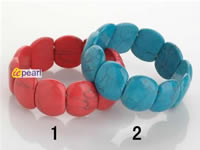 Blue and red turquoise stretchy bracelets wholesale online
