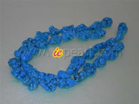 Wholesale 25*20mm blue irregular shape turquoise strand