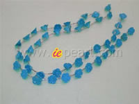 blue carve flower turquoise strands wholesale online