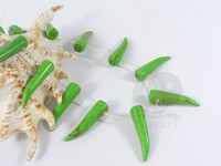 Apple green capsicum shape turquoise strands wholesale