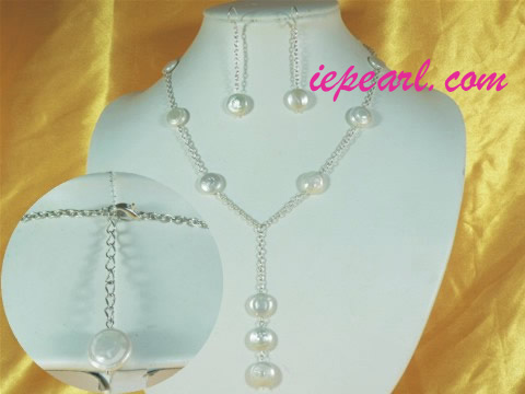 12mm white coin pearl necklace wholesale