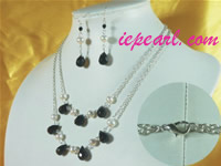 7-8mm potato pearl necklace set wholesale