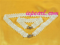 white imitate pearl necklace set wholesale
